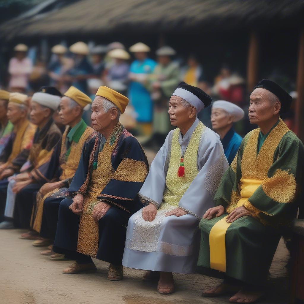 Áo Các Cụ Trong Nghi Lễ Truyền Thống