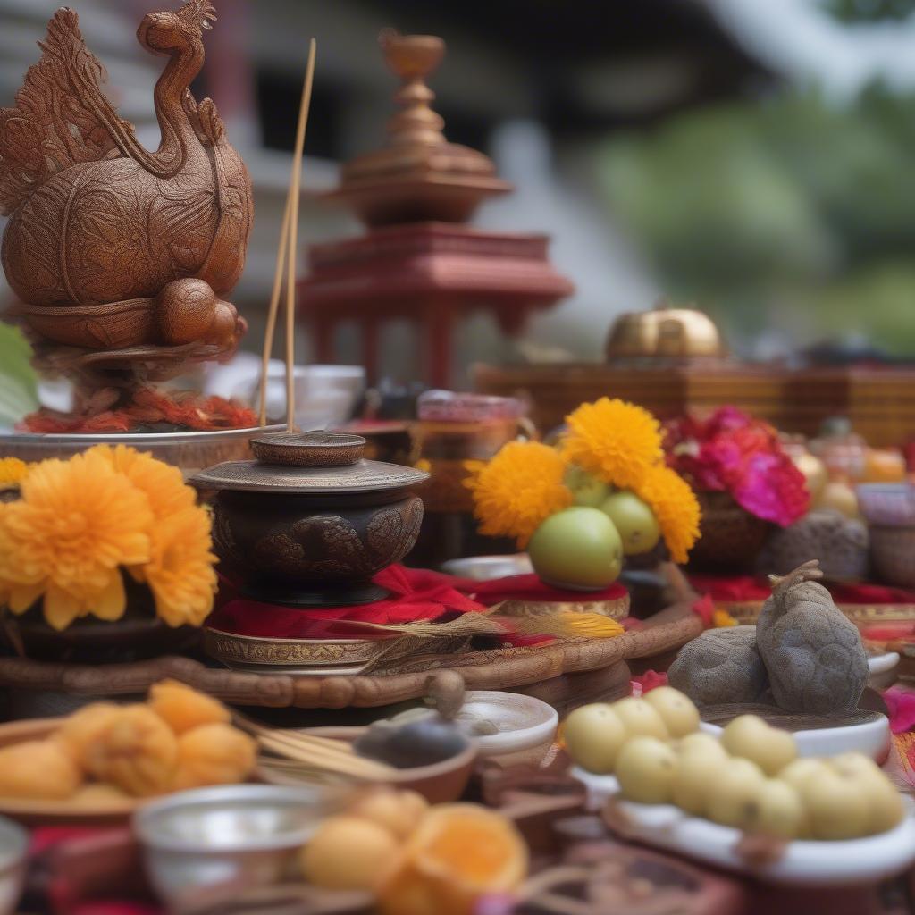 Offerings for Outdoor Incense Burning Ceremony