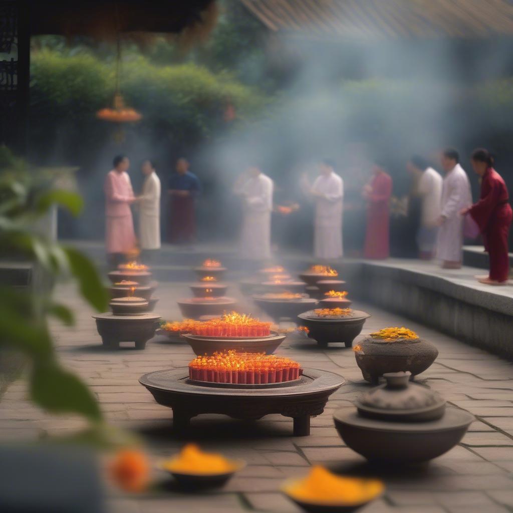 The Meaning of Outdoor Incense Burning Ceremony