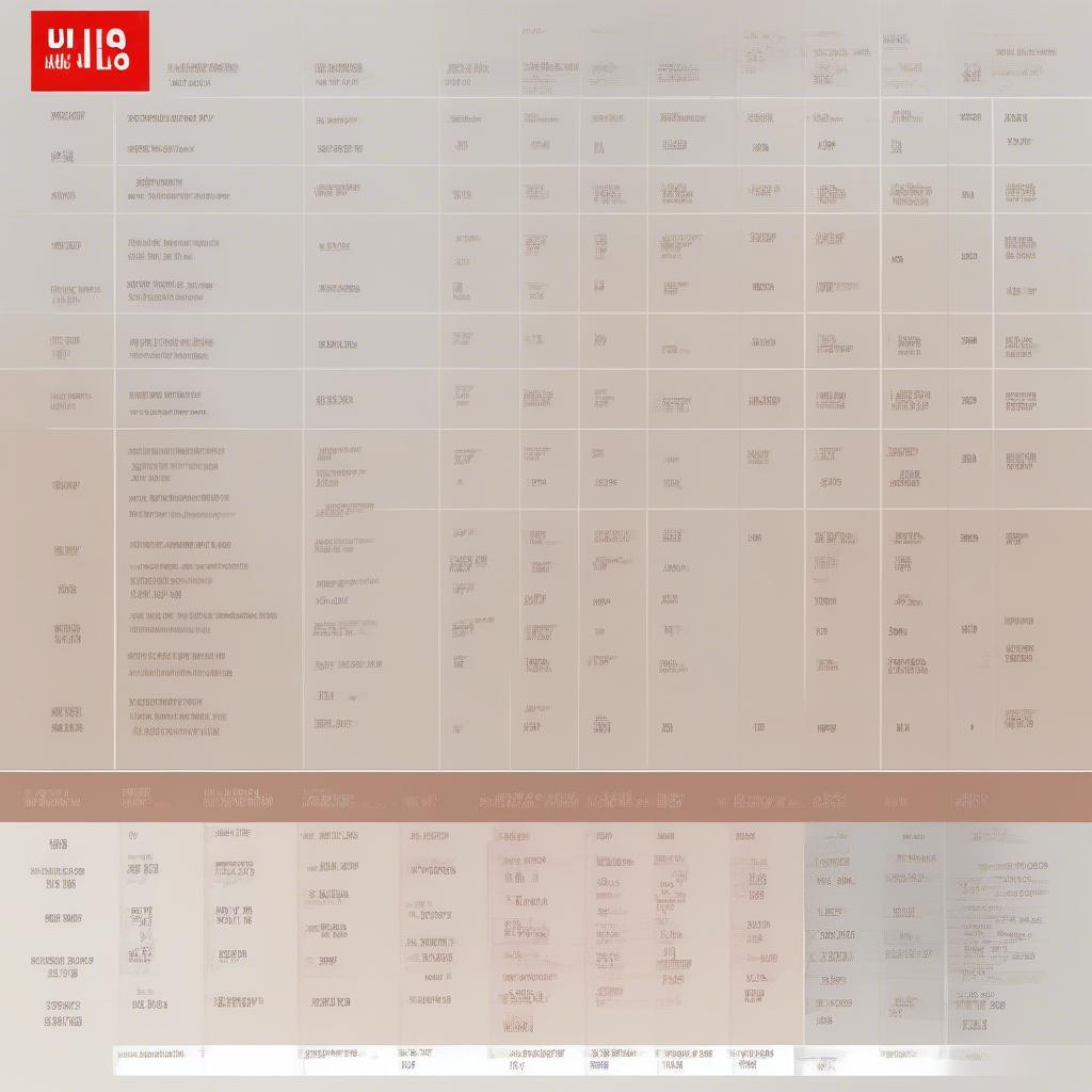 Bảng Size Quần Áo Trẻ Em Uniqlo Chính Xác