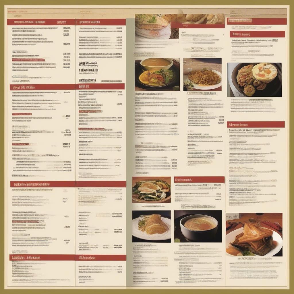 Bố cục menu hiệu quả