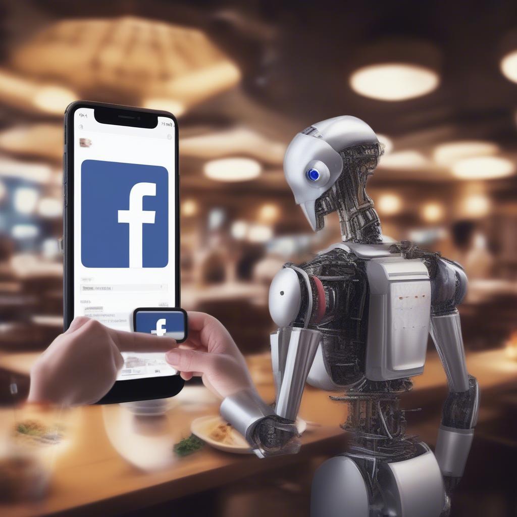 Bot like Facebook cho nhà hàng khách sạn