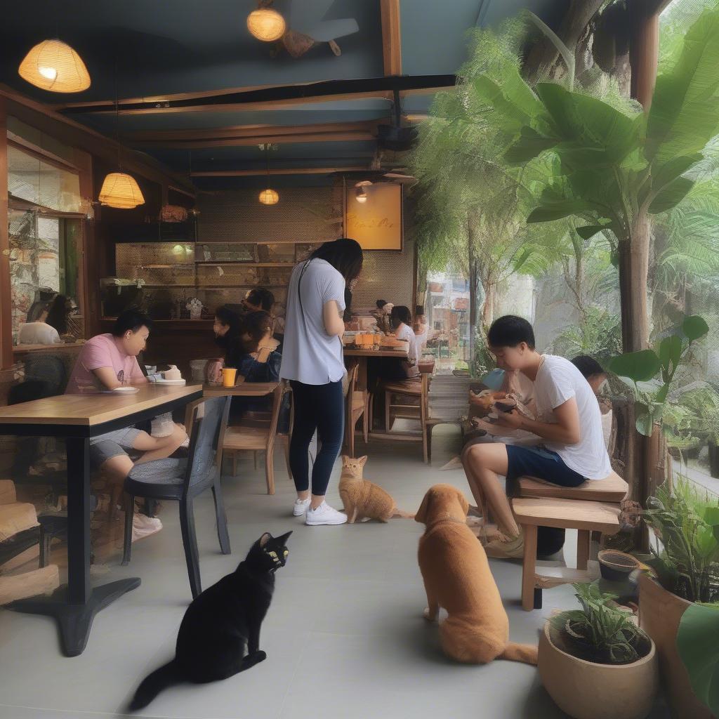 Cafe Pet Đà Nẵng với những chú thú cưng đáng yêu