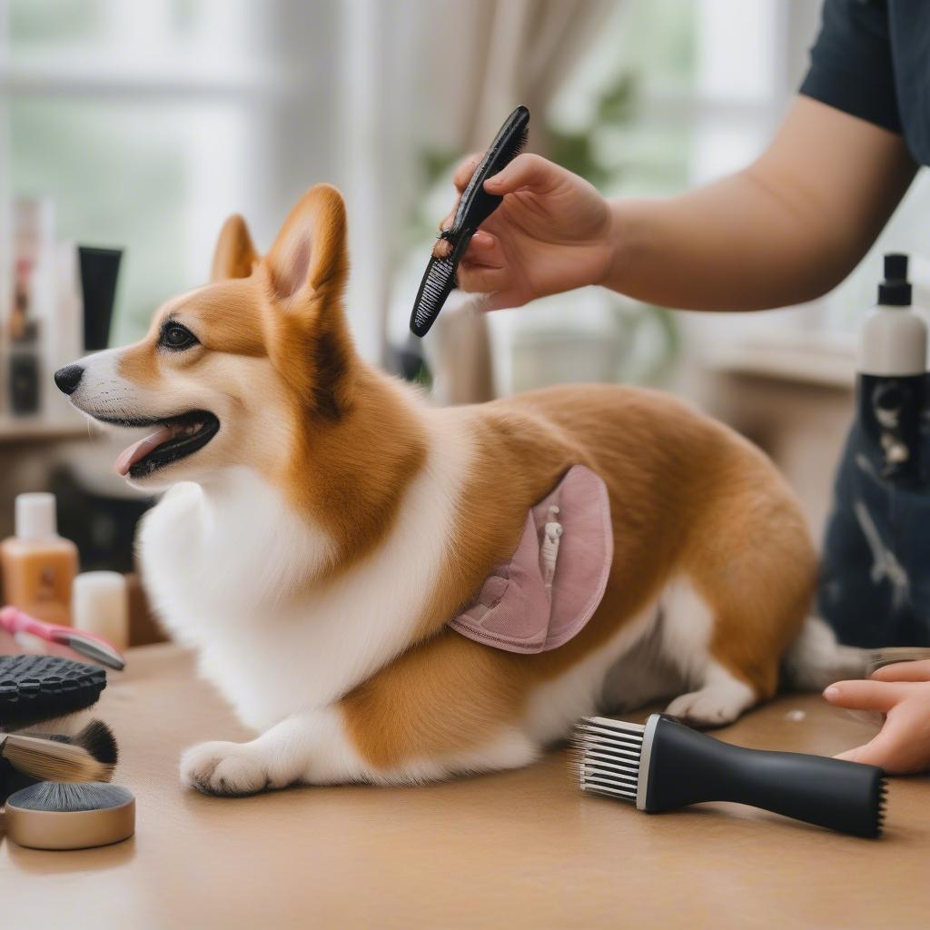 Chăm sóc Chó Corgi lai Chó Nhật