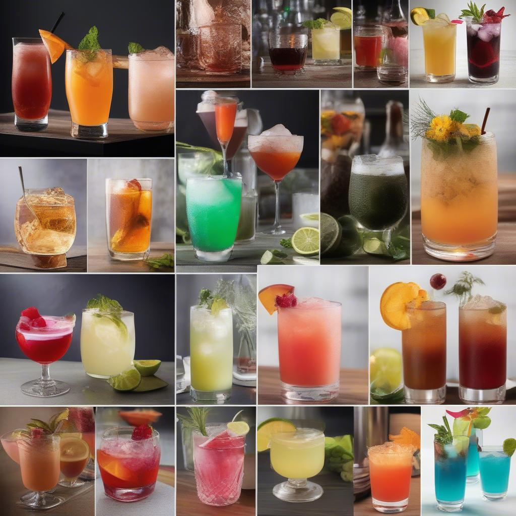 Hình ảnh các loại cocktail nặng đa dạng