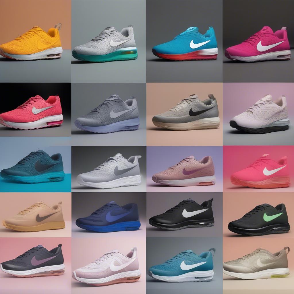 Đế giày Nike màu sắc