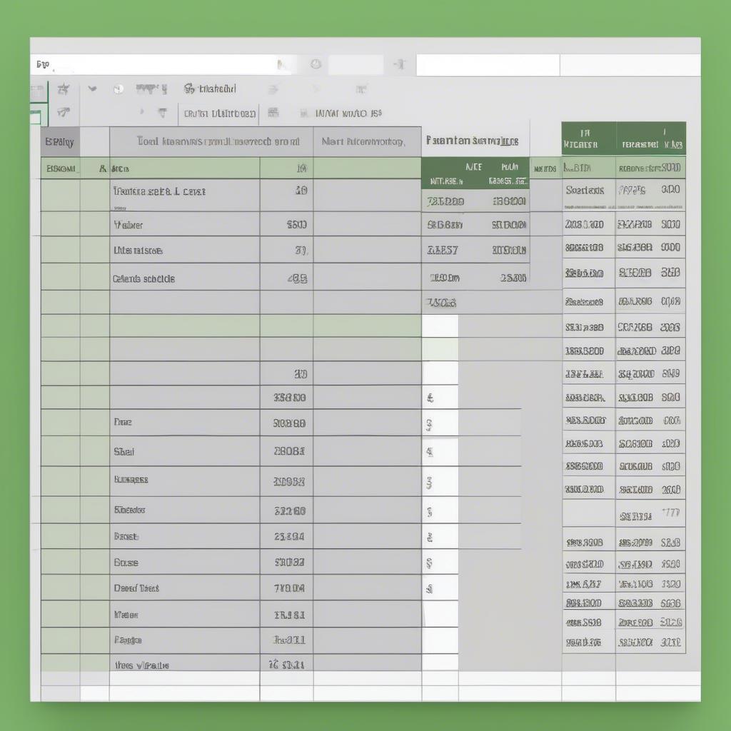 File mẫu excel bảng kê hàng hóa