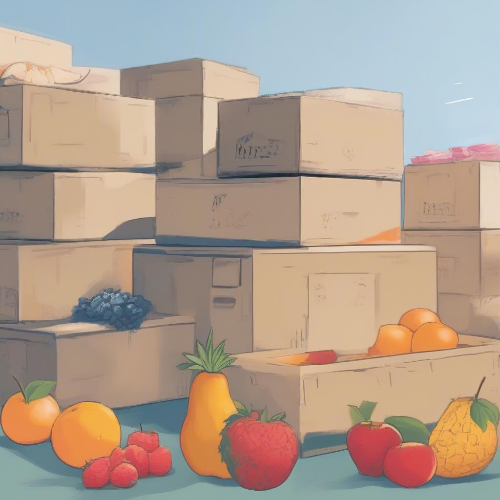 Shipping fruits during summer