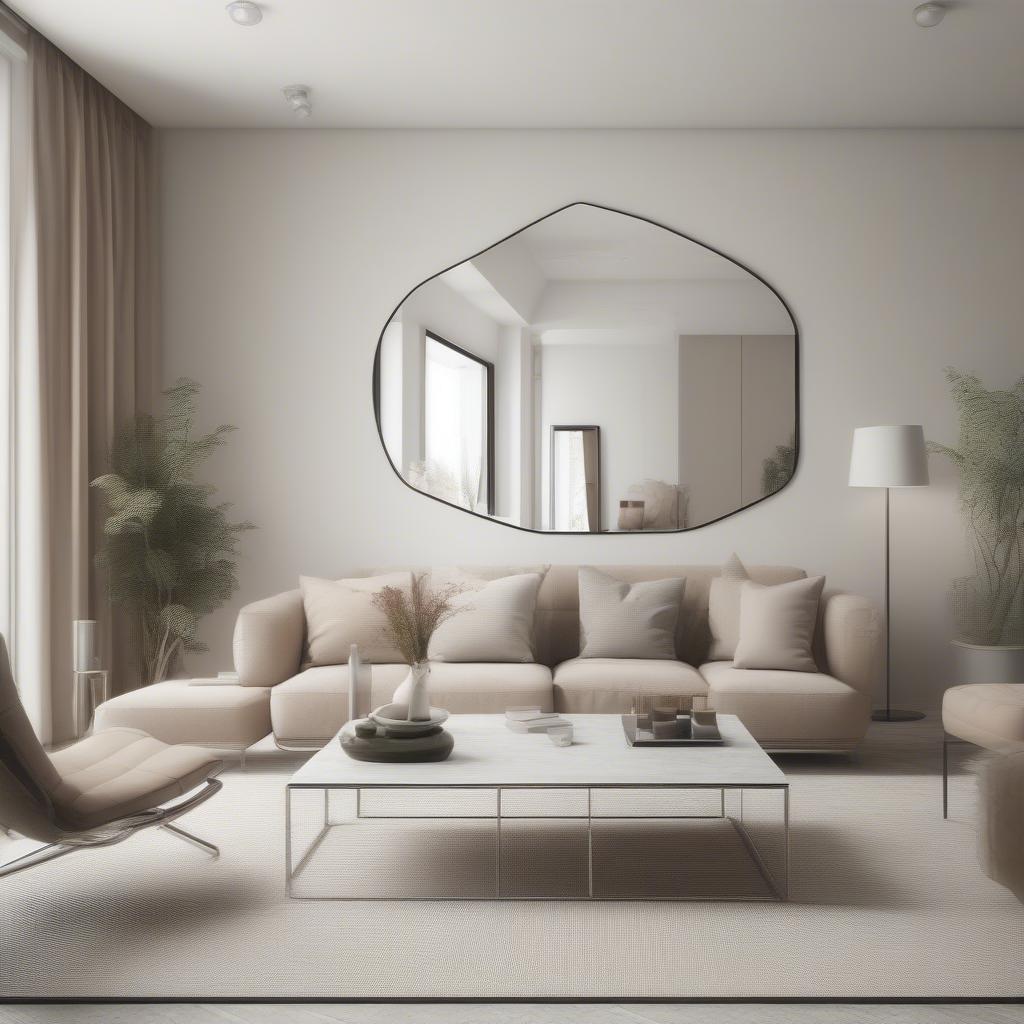 Gương decor giá rẻ cho phòng khách