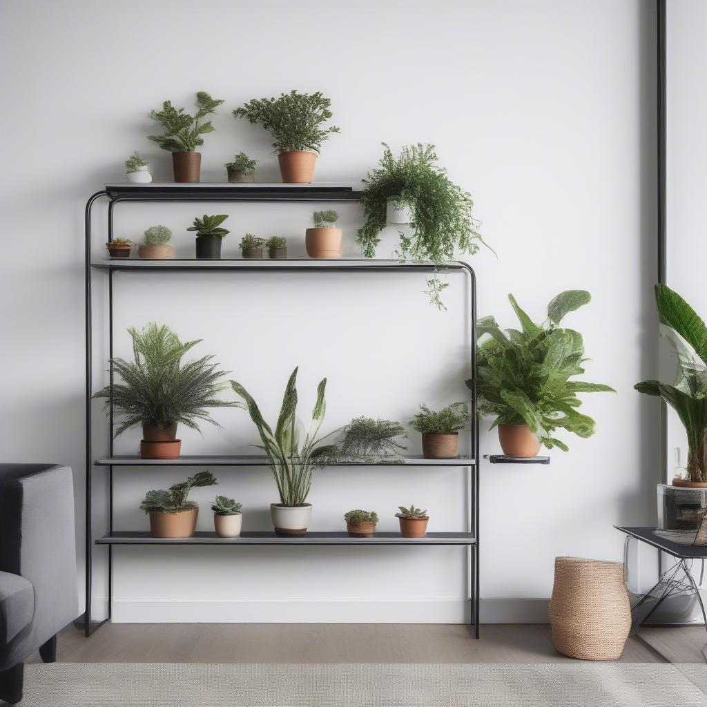 Kệ để cây cảnh mini trang trí phòng khách