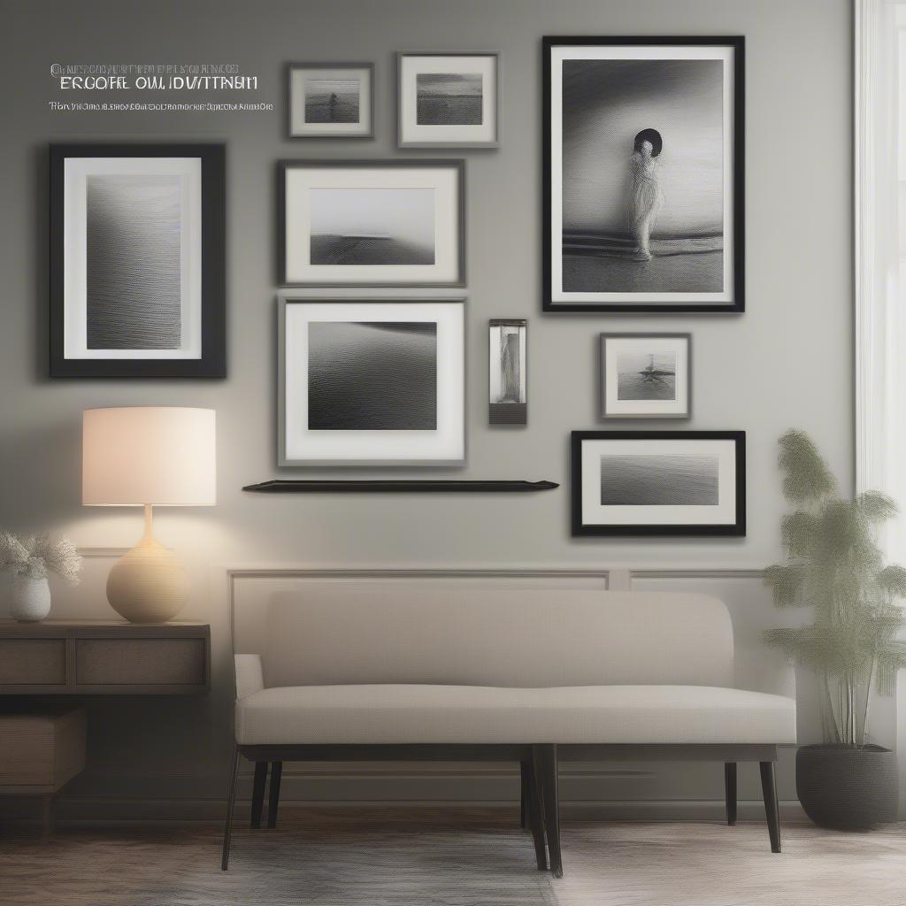 Frame sizes for decorative pictures