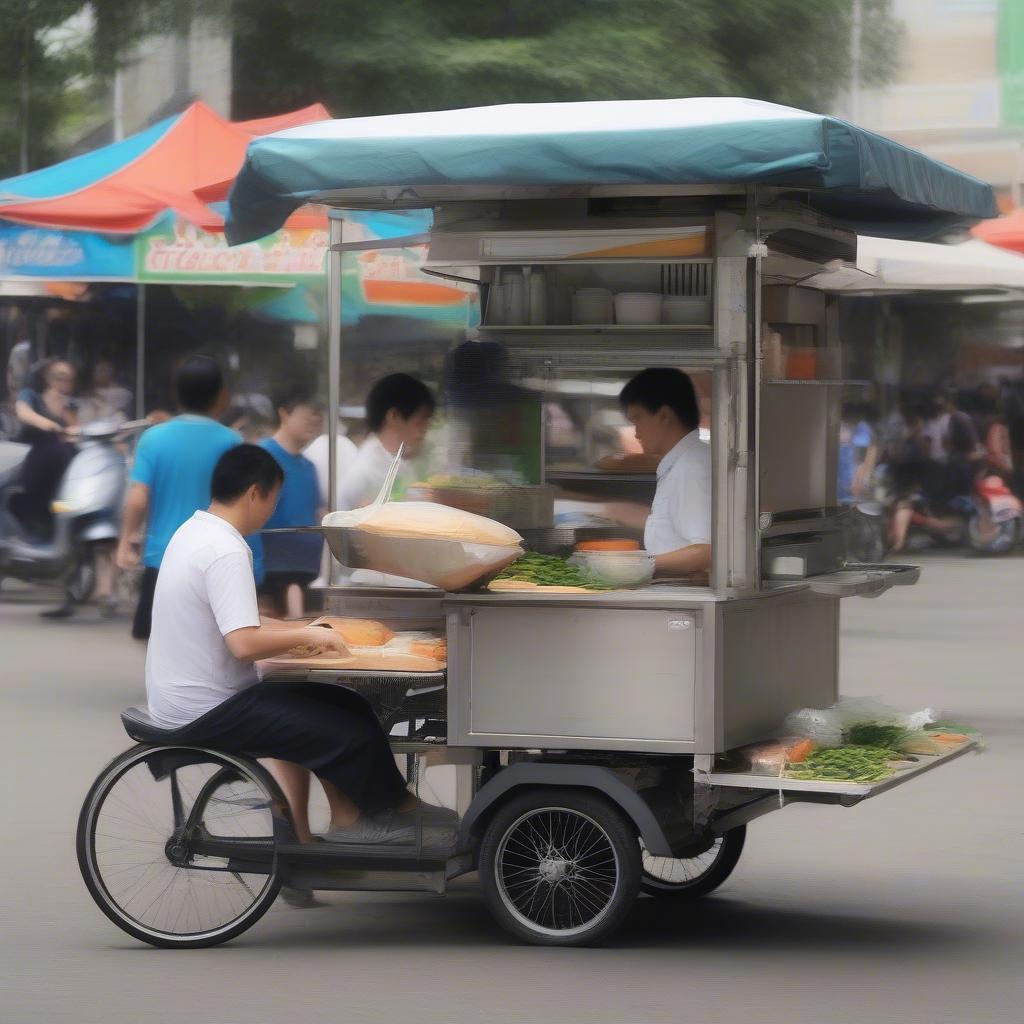 Kinh doanh xe bánh mì nhỏ gọn