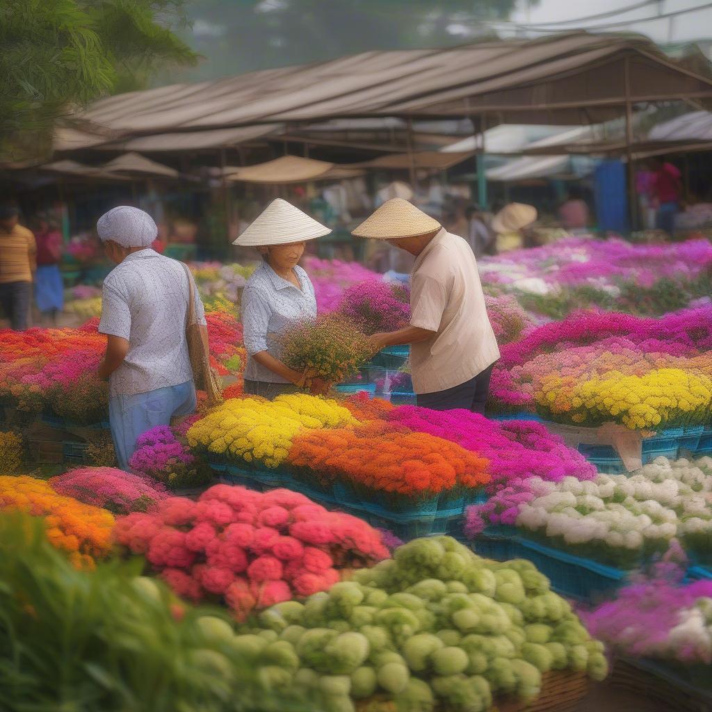 Làng hoa Sa Đéc rực rỡ sắc màu