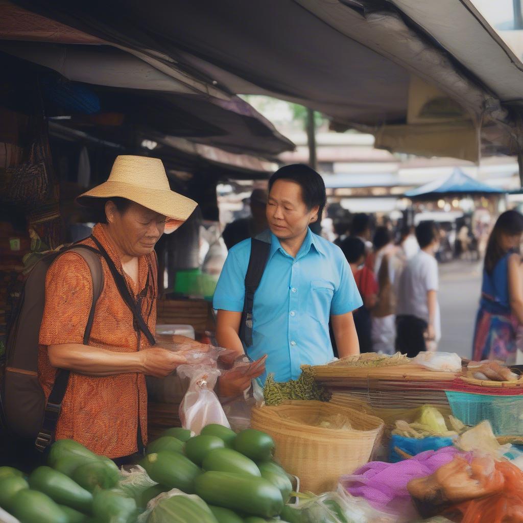 Mẹo mặc cả ở Thái Lan: Học cách thương lượng giá cả với người bán hàng địa phương.