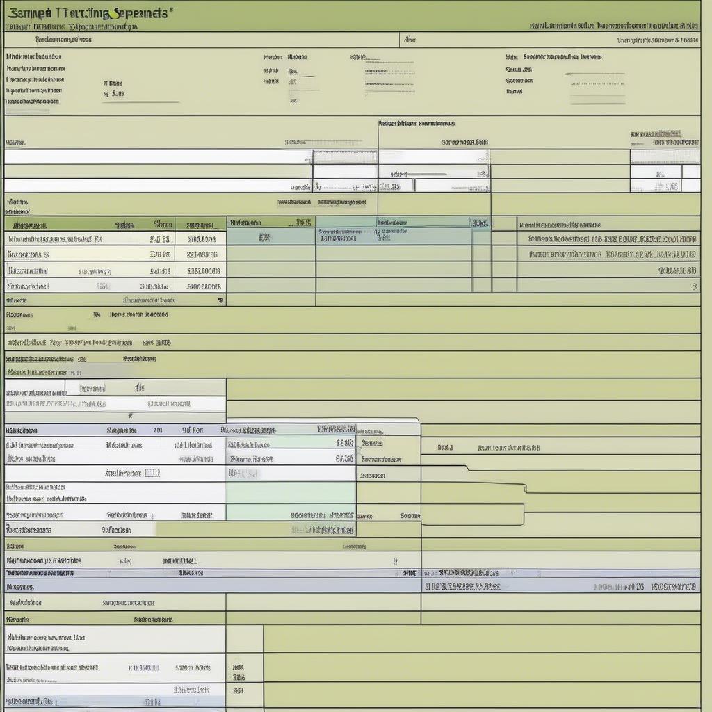 Mẫu Bảng Excel Chi Phí Kinh Doanh