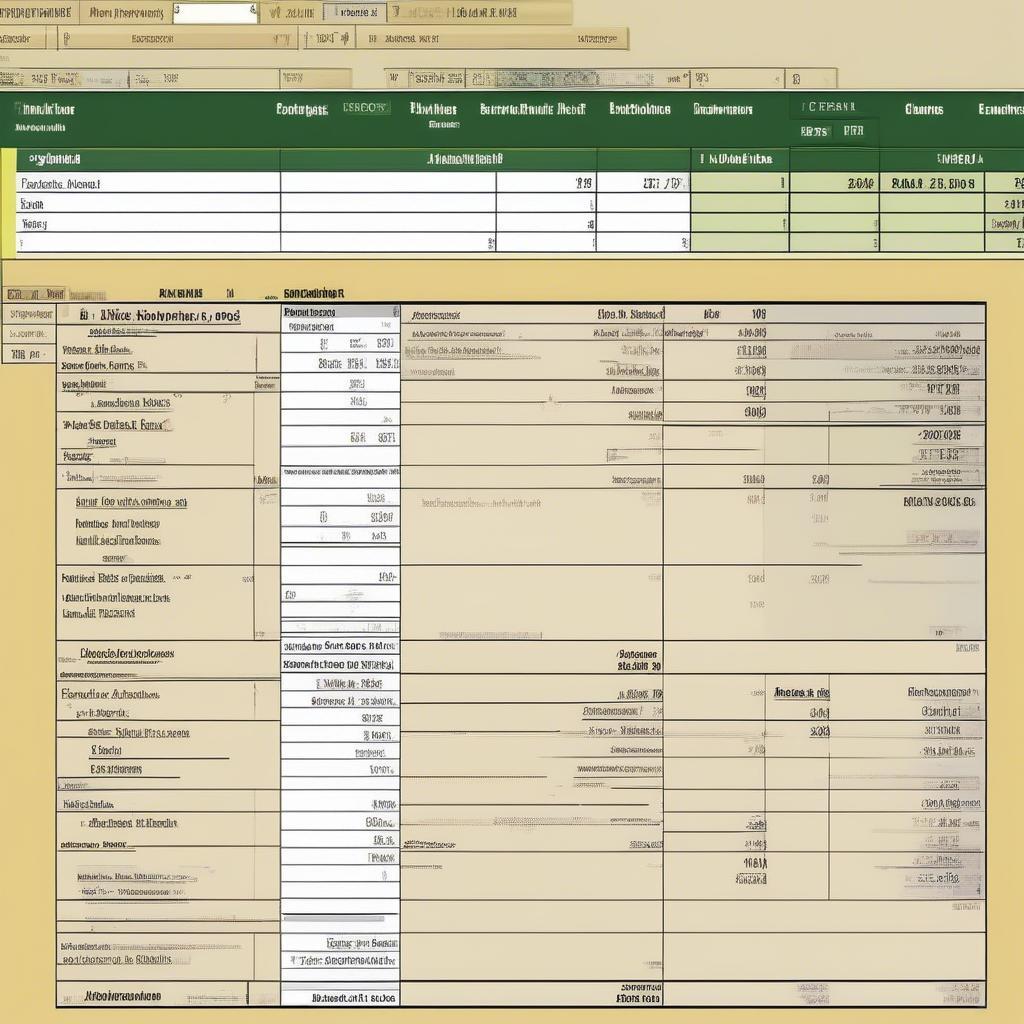 Mẫu Sổ Nhật Ký Bán Hàng Excel Nhà Hàng