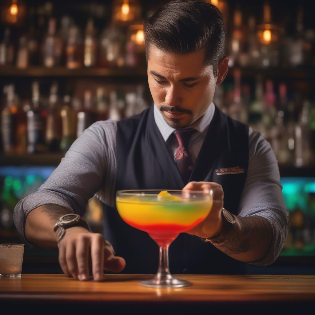 Nghệ thuật pha chế cocktail chuyên nghiệp