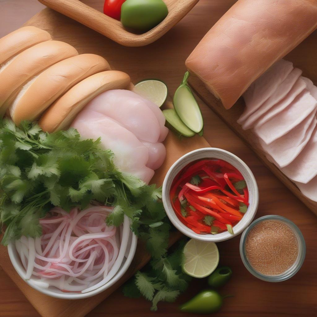 Nguyên Liệu Bánh Mì Thịt Tươi Ngon