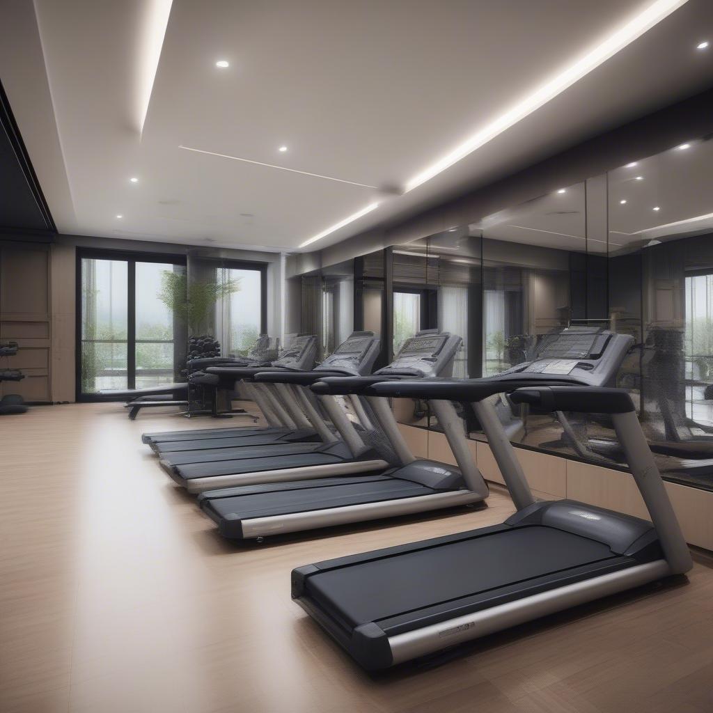 Phòng gym hiện đại Hà Nội