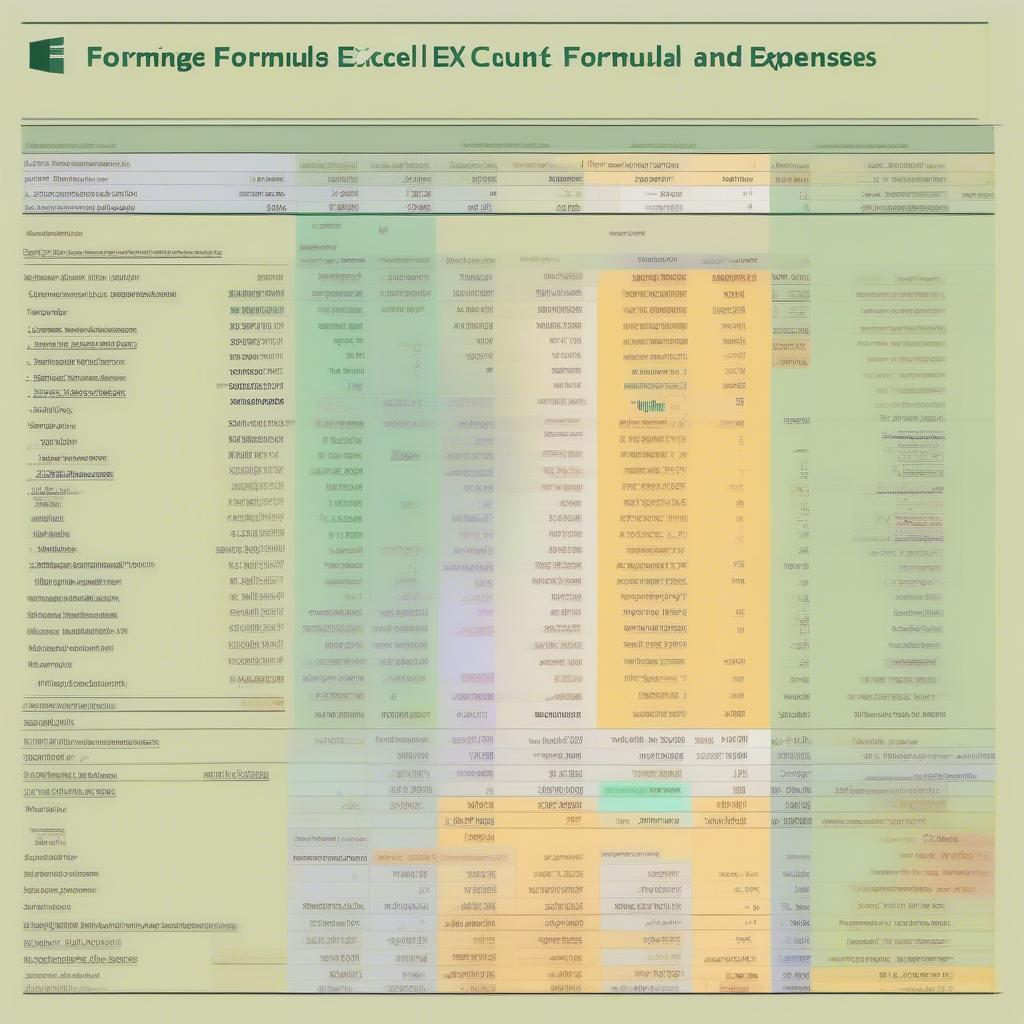 Các công thức Excel hữu ích cho việc tính thu chi