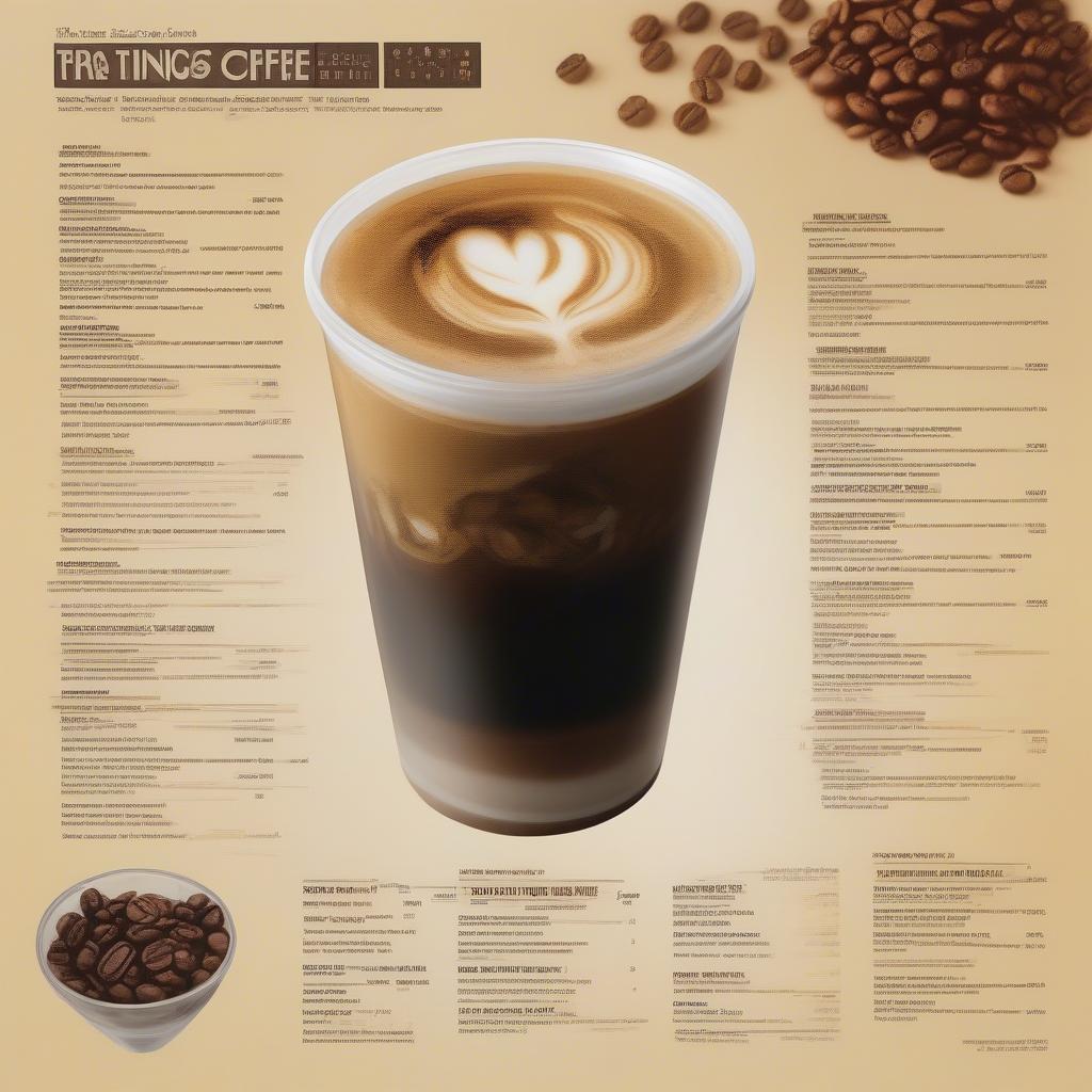 Trung Nguyên Coffee Menu đa dạng lựa chọn