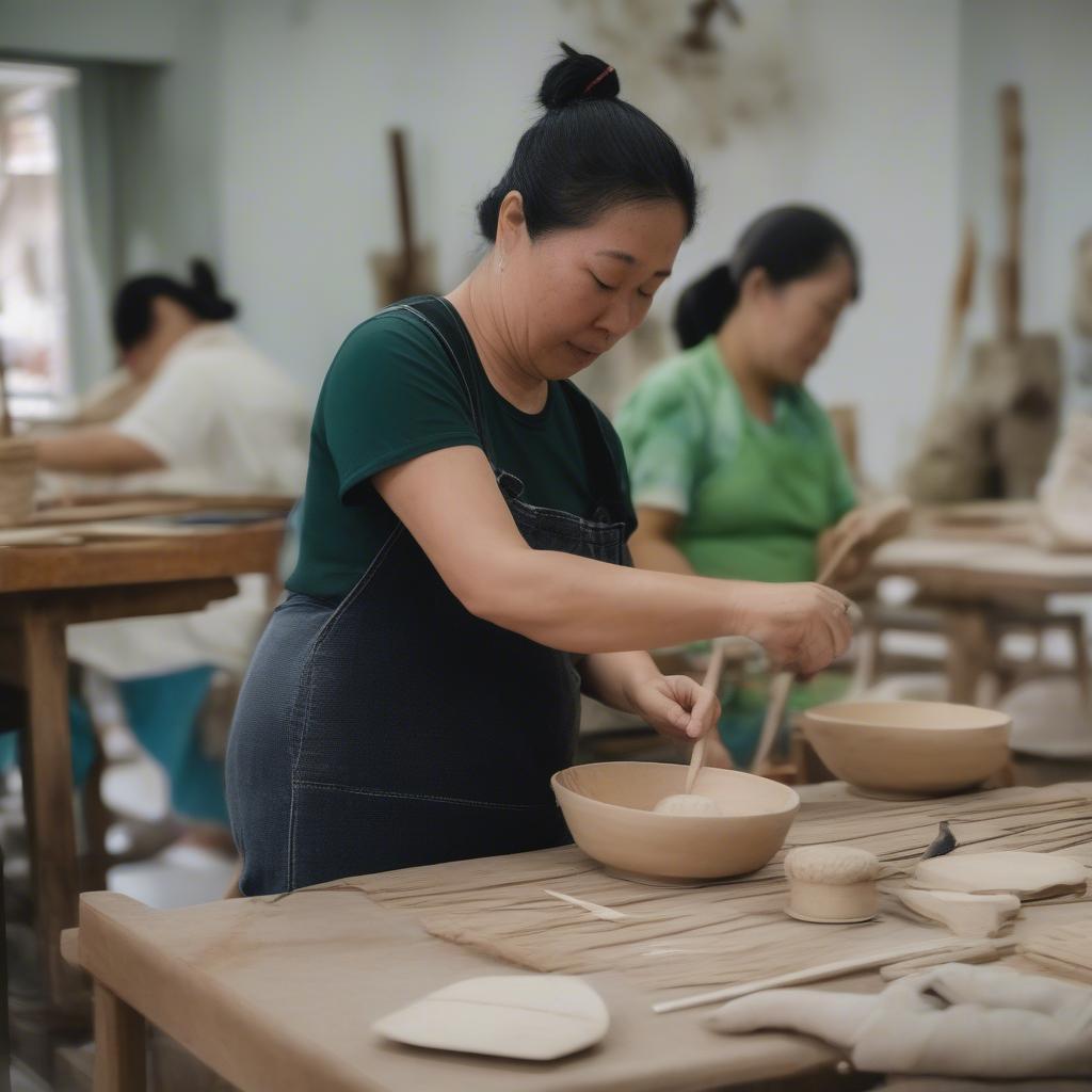 Workshop handmade tại Đà Nẵng, hướng dẫn người tham gia tự tay làm các sản phẩm thủ công độc đáo.