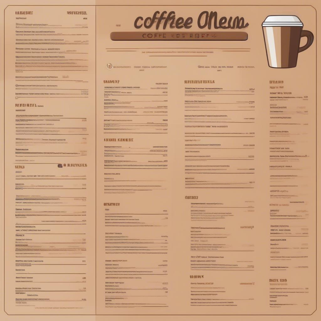 Xây Dựng Menu Quán Cafe