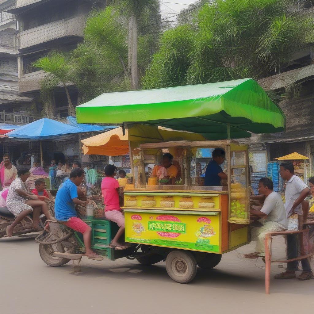 Xe nước mía thuở cũ đông khách hàng